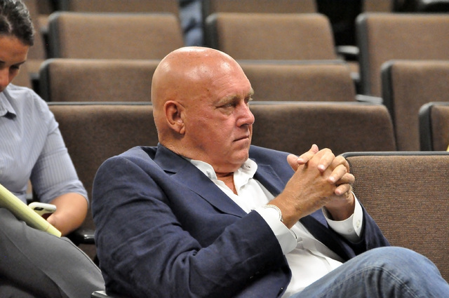 Brothel owner Dennis Hof at the county commission meeting on Sept. 6, 2016. Horace Langford Jr ...