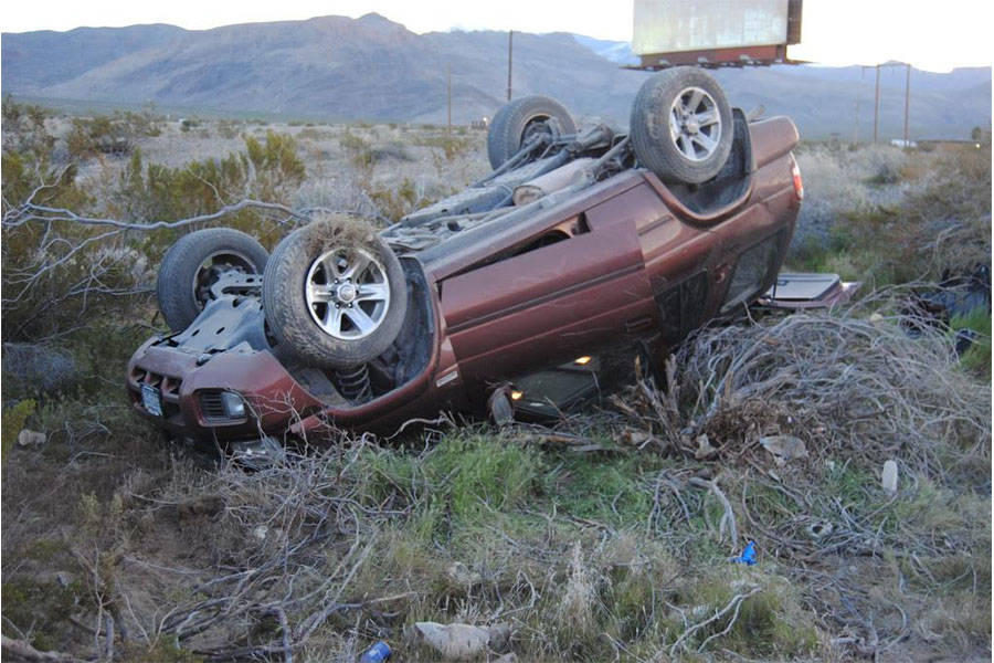 One person was transported to Desert View Hospital following a single-vehicle rollover crash on Highway 160 just before 7 a.m., near the Spring Mountain Motorsports Ranch on Sunday. Fire crews wer ...