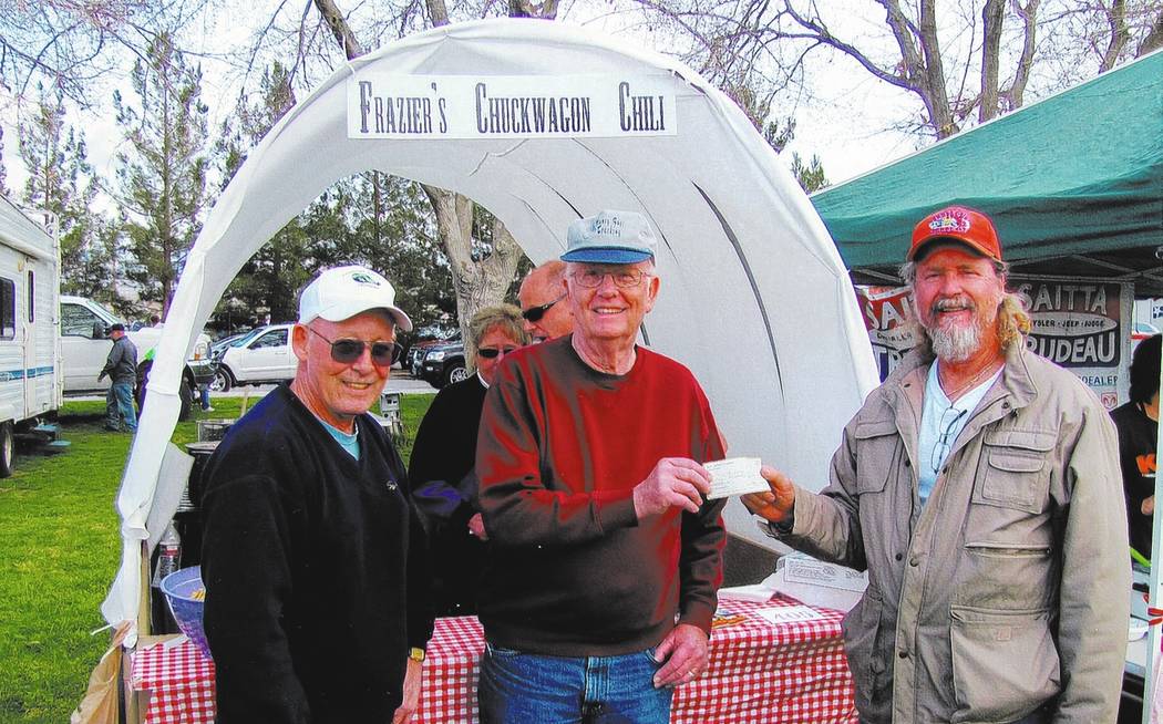 Special to the Pahrump Valley Times - One can expect to see all kinds of organizations getting involved at the annual Silver State Chili Cookoff, which is a fundraiser for No to Abuse. Here the Va ...