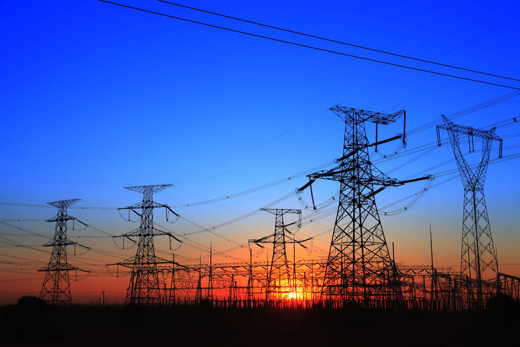 Courtesy Thinkstock 
The silhouette of the evening electricity transmission pylon.