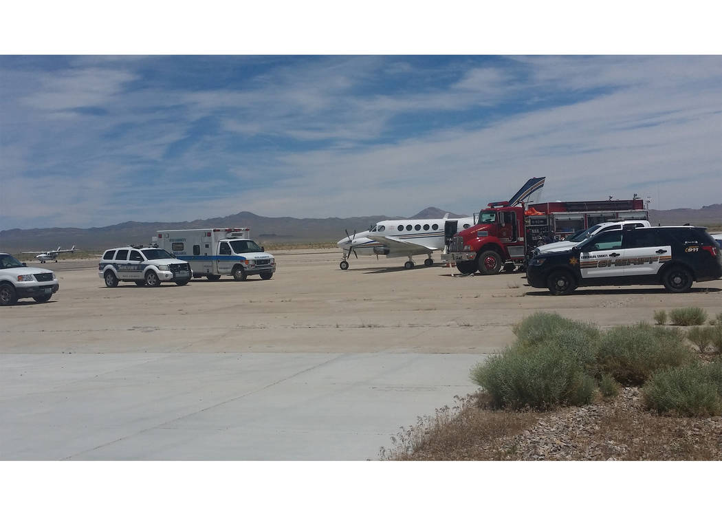 David Jacobs/Pahrump Valley Times

A medical airplane from Life Guard International/Flying ICU is shown in a 2016 photo at Local Public Safety Day at the Tonopah Airport. The event included repres ...