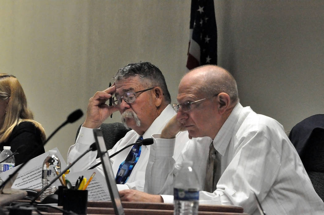 Horace Langford Jr./ Pahrump Valley Times
Senate Bill 21 that seeks to repeal the Nye County Water District cleared the Nevada Senate Government Affairs Committee on March 22, days after several N ...