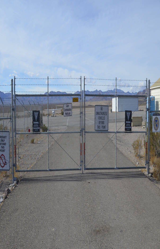 Daria Sokolova/Pahrump Valley Times
A photo of the outside of the Beatty Airport as shown in a 2016 photo.  Nye County commissioners approved a $149,000 bid from A&K Earth Movers for rehabilit ...