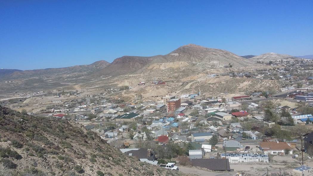 This 2016 photo was taken on a mountain overlooking Tonopah, the Nye County seat.  According to data, the average household in Nye County earns $41,712 annually, about $10,000 less than the averag ...