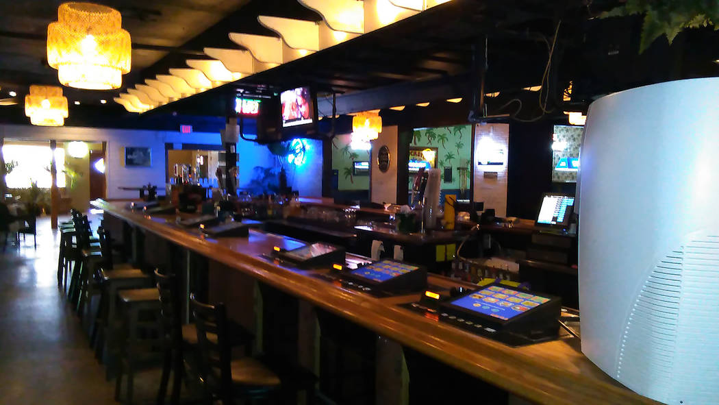 Selwyn Harris/Pahrump Valley Times 
Oasis Bar owner Russ Rodgers is hosting a beach party on July 8, with drink specials and giveaways. After 10 years in business, Rodger recently re-branded the b ...