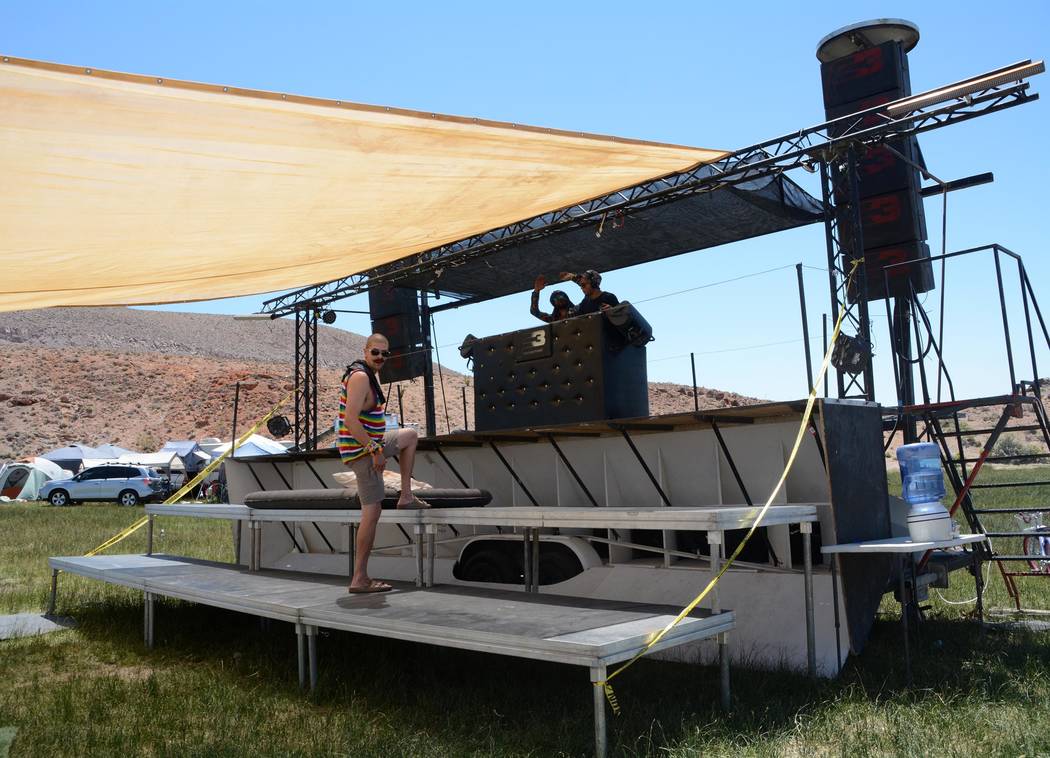 Richard Stephens/Special to the Pahrump Valley Times
Syncro, the music sound stage at the Southern Nevada Regional Gathering.