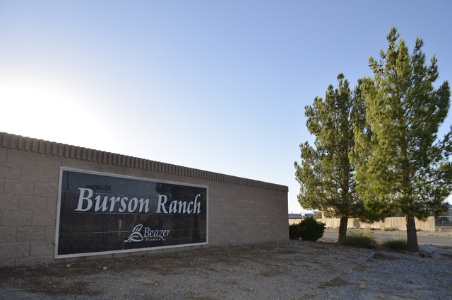 Daria Sokolova/Pahrump Valley Times
Nye County commissioners postponed approving a development agreement between the county and Beazer Homes Holding Corp. for a residential subdivision in Burson R ...