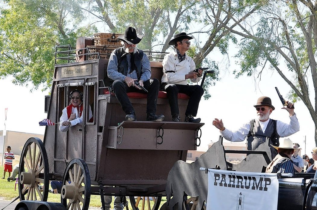 Horace Langford Jr./Pahrump Valley Times- 4th of July parade, Pahrump Gunfighters