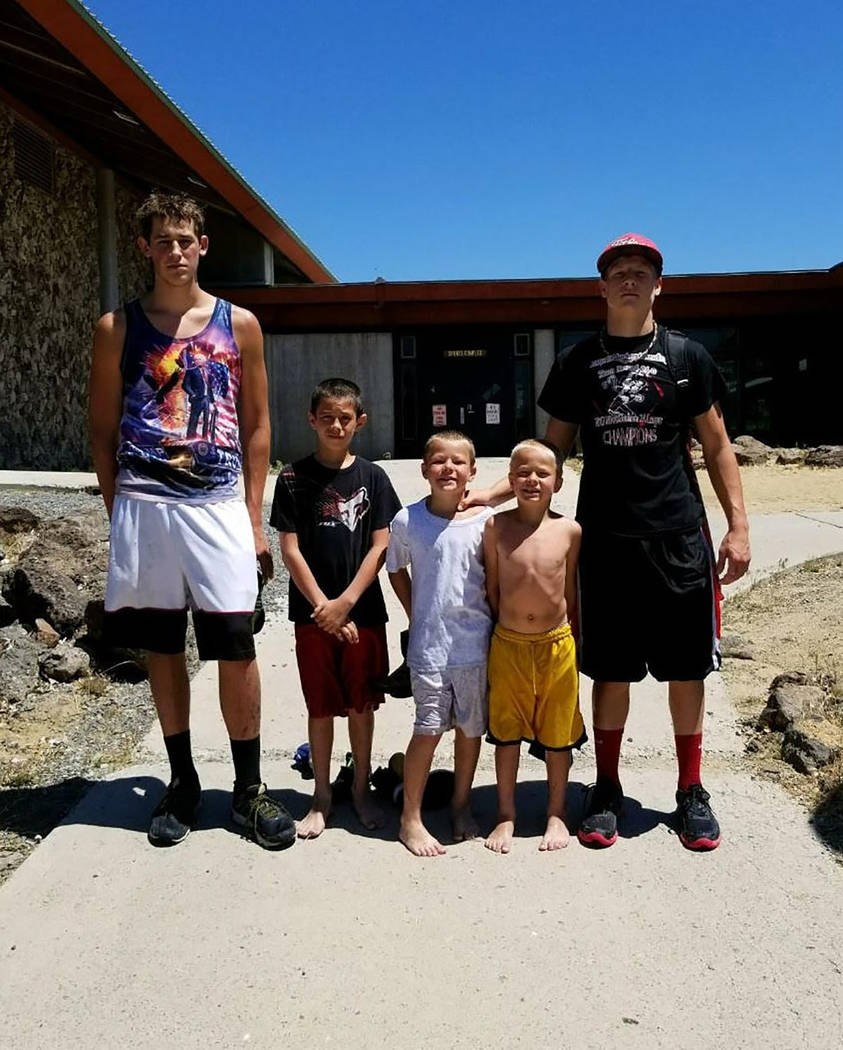 Penny Otteson/Special to the Pahrump Valley Times
A total of 10 different kids attended recent wrestling camps in California, Missouri and Utah.