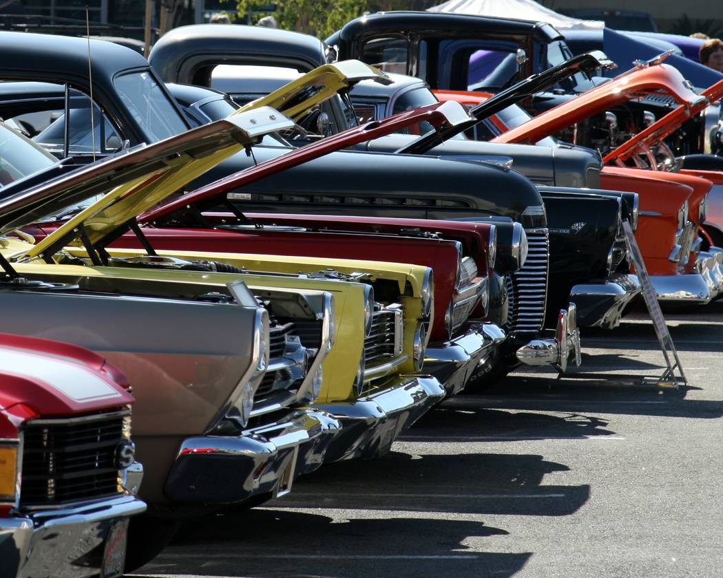 Gary Bennett/Special to the Pahrump Valley Times
There were probably 1,000 cars displayed over the three-day event. It was a great photo op.