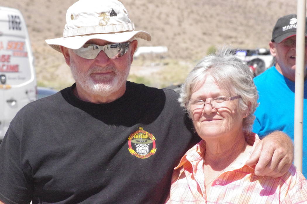 Vern Hee/Pahrump Valley Times
Dan and Mary Anderson earned some extra income selling food to hungry racers and race teams at the start. There hot seller was there breakfast burrito, which they sol ...