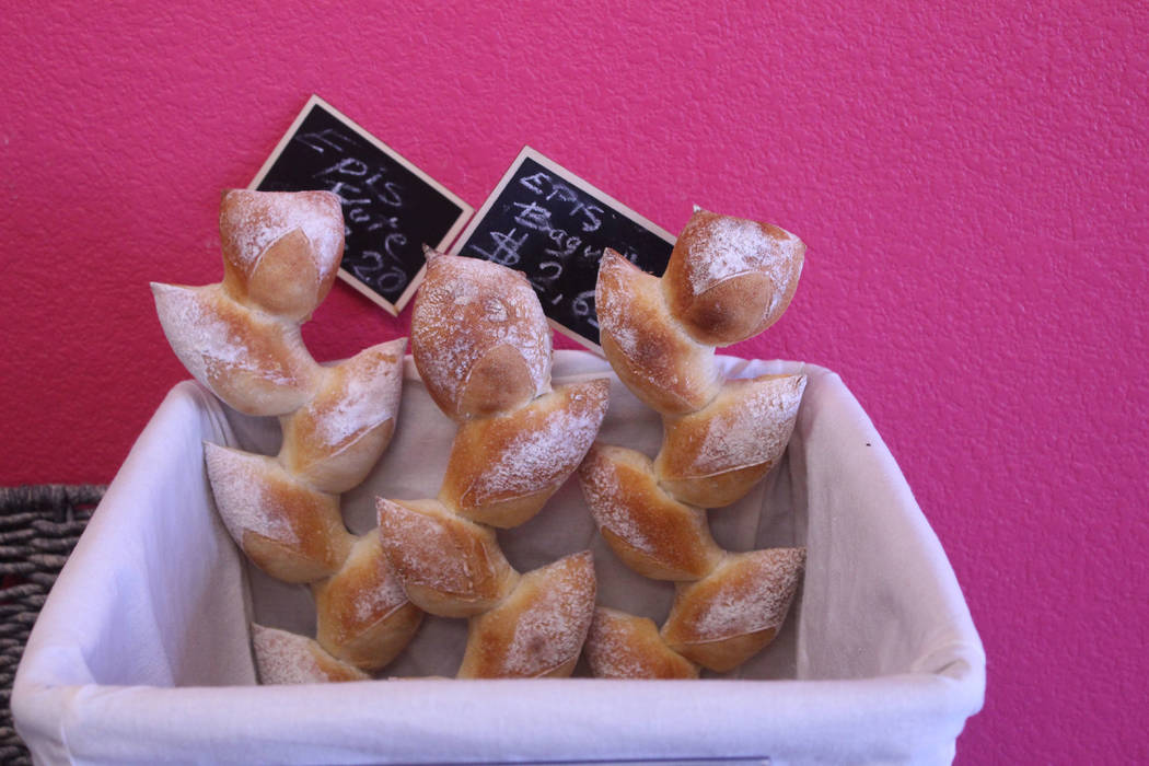Jeffrey Meehan/Pahrump Valley Times 
The Ô Happy Bread French bakery at 1231 E. Basin Ave. sells a wide selection of breads and pastries. The bakery carries everything from baguettes to figs, bun ...