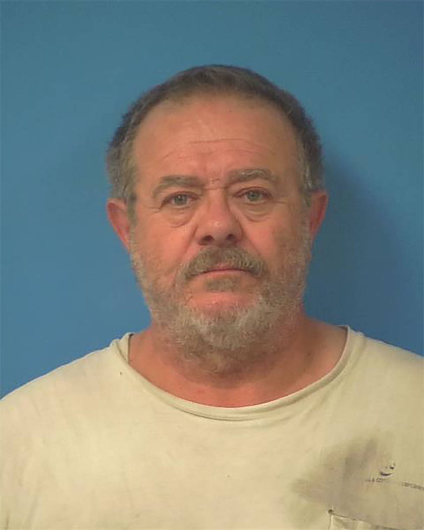 Nye County Sheriff's Office
A Pahrump man, identified by authorities as Frank Eugene Casey, 63, was arrested and taken into custody on charges, including first-degree arson.