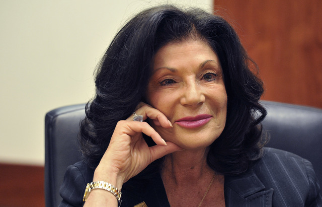 Mark Damon/Las Vegas Review-Journal
Shelley Berkley, CEO & Senior Provost of the Western Division of Touro University Nevada, speaks with the Las Review-Journal editorial board in 2014. She sa ...