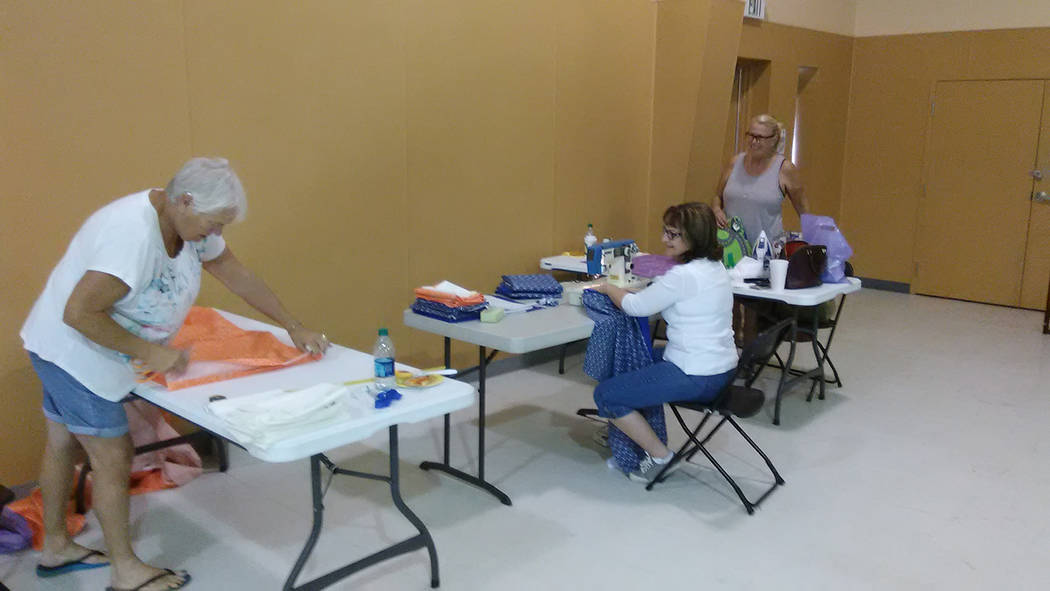 Selwyn Harris/Pahrump Valley Times 
The “Stitching for Students” campaign would not have been possible without the efforts of volunteers. The event has been in existence for eight years, organ ...