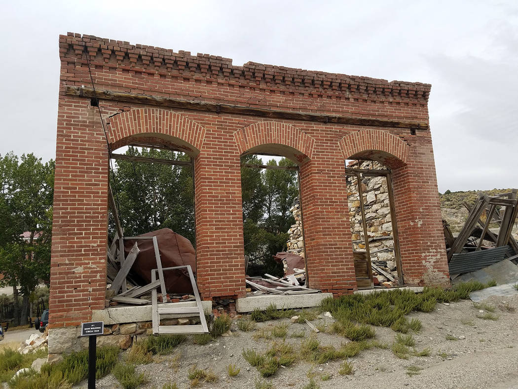 David Jacobs/Pahrump Valley Times 
The remnants of an old building in the historic community of Belmont. The issues about the Belmont water system originated from several complaints about the grou ...