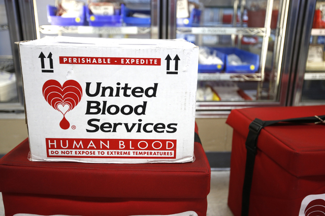 Richard Brian/Las Vegas Review-Journal

The closest United Blood donation center to Pahrump where local residents can give blood to the victims of the mass shooting in Las Vegas that occurred on O ...