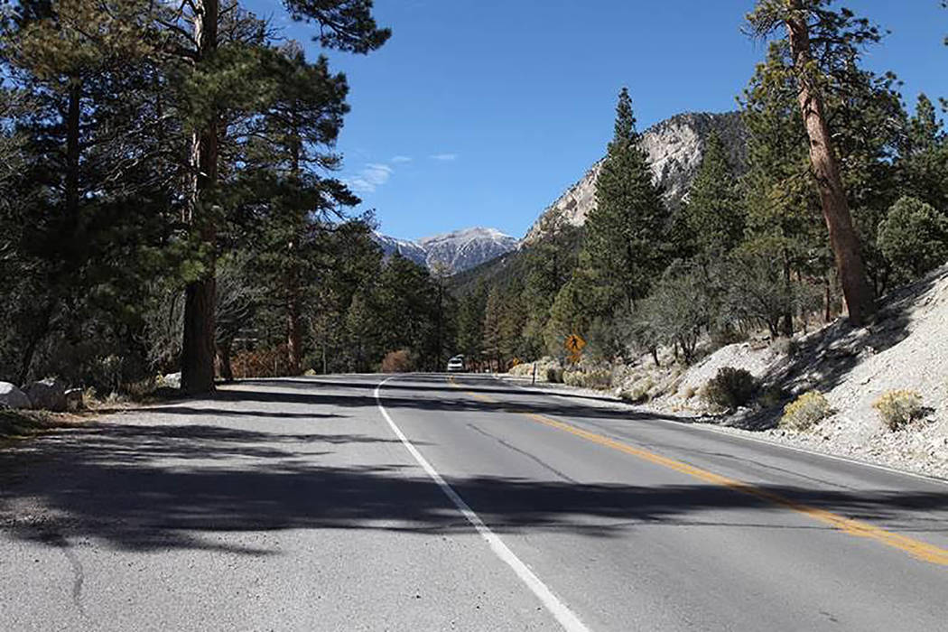 Special to the Pahrump Valley Times
A photo of Kyle Canyon Road. The Nevada Department of Transportation has announced a change in how it will treat the road when it comes to deicing this winter.