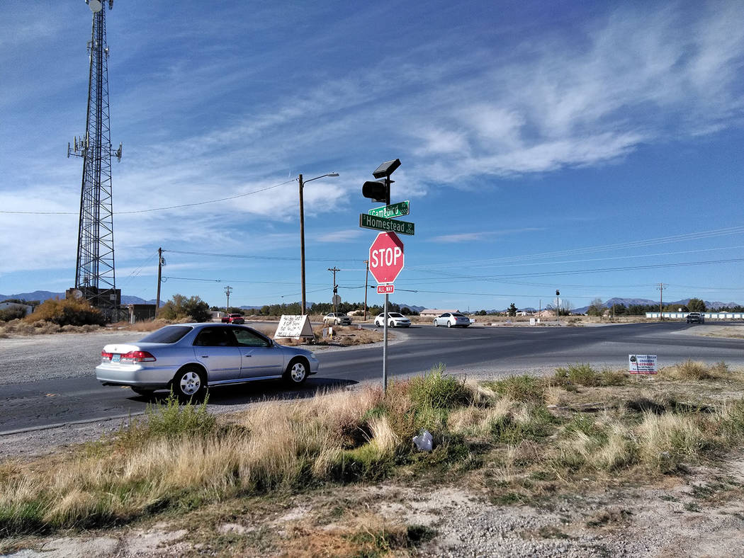Selwyn Harris/Pahrump Valley Times
The long-anticipated road improvement project along Homestead Road gets underway this week. Motorists can expect delays along the corridor between Manse and Game ...