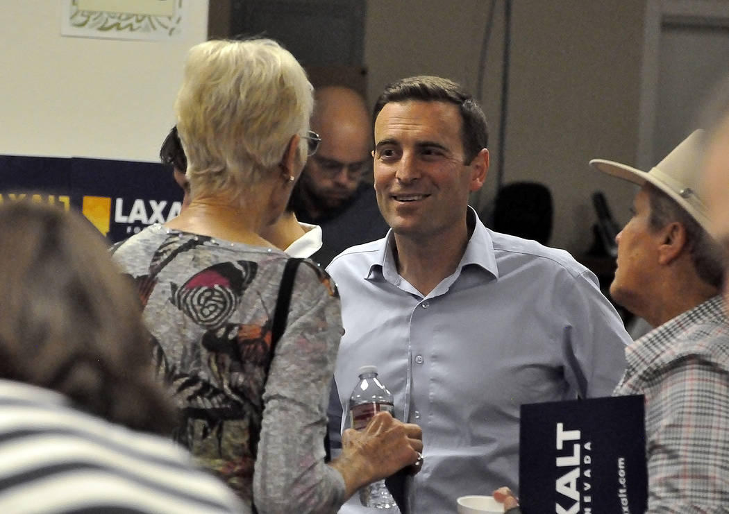 Horace Langford Jr./Pahrump Valley Times -  
Nevada Attorney General Adam Laxalt rounded up his gubernatorial tour "The Laxalt 17" with a stop in Pahrump on Tuesday night after visiting all of Nev ...