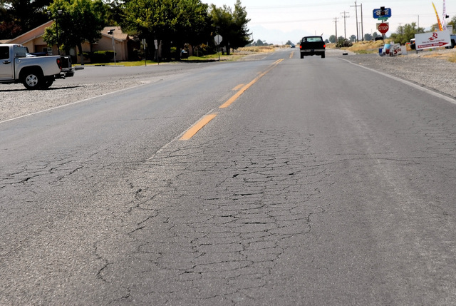Horace Langford Jr. / Pahrump Valley Times 
Plans to improve Pahrump Valley Boulevard from Nevada State Route 372 to Calvada Boulevard includes adding bike lanes. The project is estimated to cost  ...