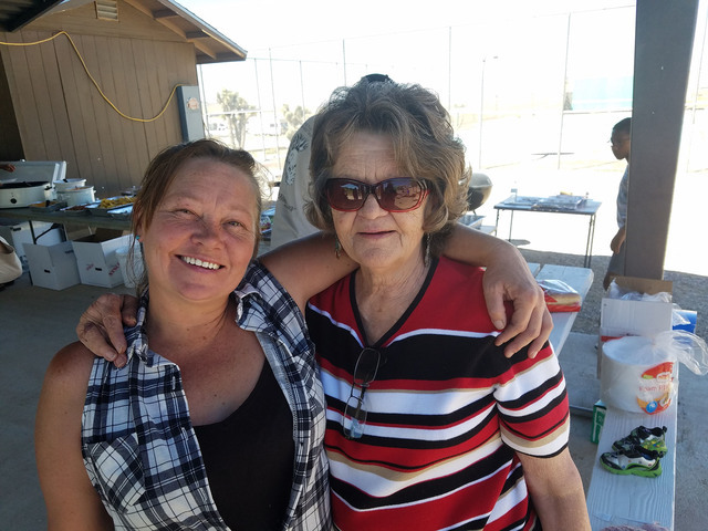 The owners of the Dinky Diner are the daughter and mother team of Karie Burham (left) and Linda Enlund (right) as shown in this Sept. 17 photo. 
David Jacobs/Times-Bonanza & Goldfield News