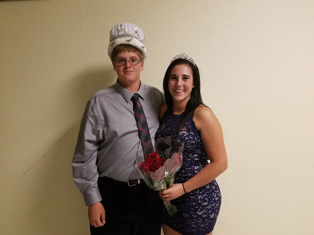 David Jacobs/Times-Bonanza & Goldfield News

Kordell Satrk was named the homecoming king and Belle Gonzalez the homecoming queen during a coronation Monday evening at Tonopah High School.