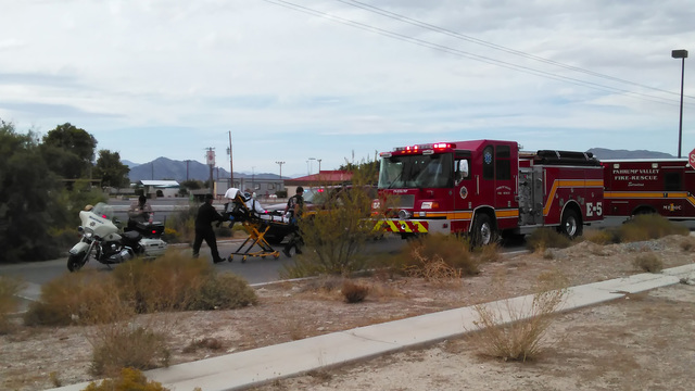 One person was transported to Desert View Hospital following a two-vehicle rear-end collision along Frontage Road just after 3 p.m. on Monday. One person was cited in the low-speed collision invol ...