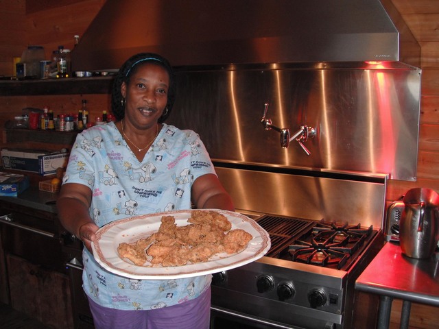Real Southern fried chicken, a favorite of visitors to the Ford Farm lodge, is one of the many authentic touches offered at the Georgia hunting adventure. Dan Simmons/Special to the Pahrump Valley ...