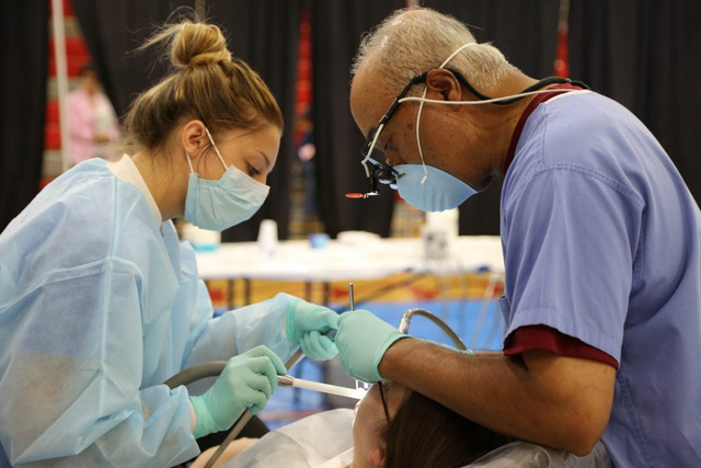 Hundreds of Pahrump residents received free medical services over the weekend courtesy of the Remote Area Medical Volunteer Corps. NyE Communities Coalition executive director Stacy Smith said lin ...
