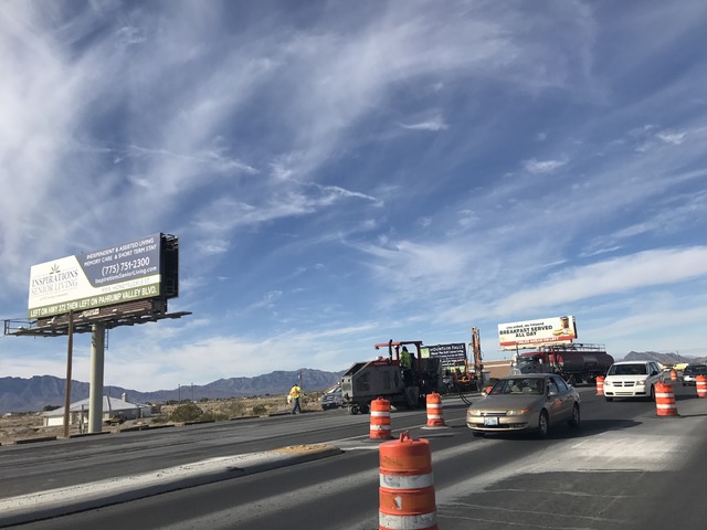 The Nevada Department of Transportation said despite being about 95 percent complete, the $3.49 million widening project on Highway 160 in town, which began on June 20, will be completed in the sp ...
