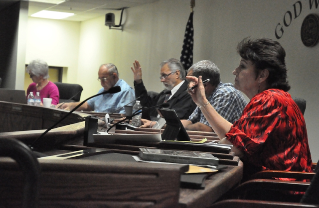 Horace Langford Jr. / Pahrump Valley Times - Nye County Commissioners on Tuesday approved several federal grants amid grant fund's negative balance. The practice has been standard in the county fo ...
