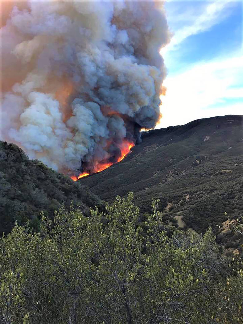 Nevada Crews Deployed In Fight Against California Fire Pahrump Valley Times 