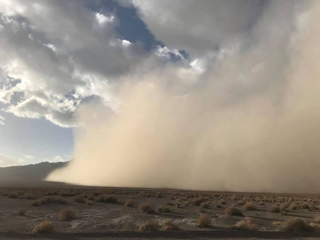 Photo provided by Basin & Range Watch
Massive haboob (dust storm) in Amargosa Valley, Nevada on Wednesday as shown in a photo by Basin & Range Watch.