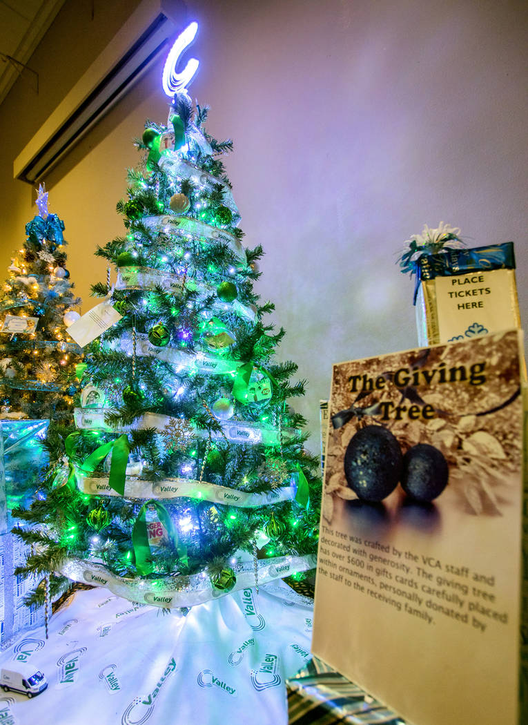 Special to the Pahrump Valley Times
The winning Christmas tree was decorated by Valley Communications Association. The tree had $400 worth of gift cards hanging from it and was called the “Givin ...