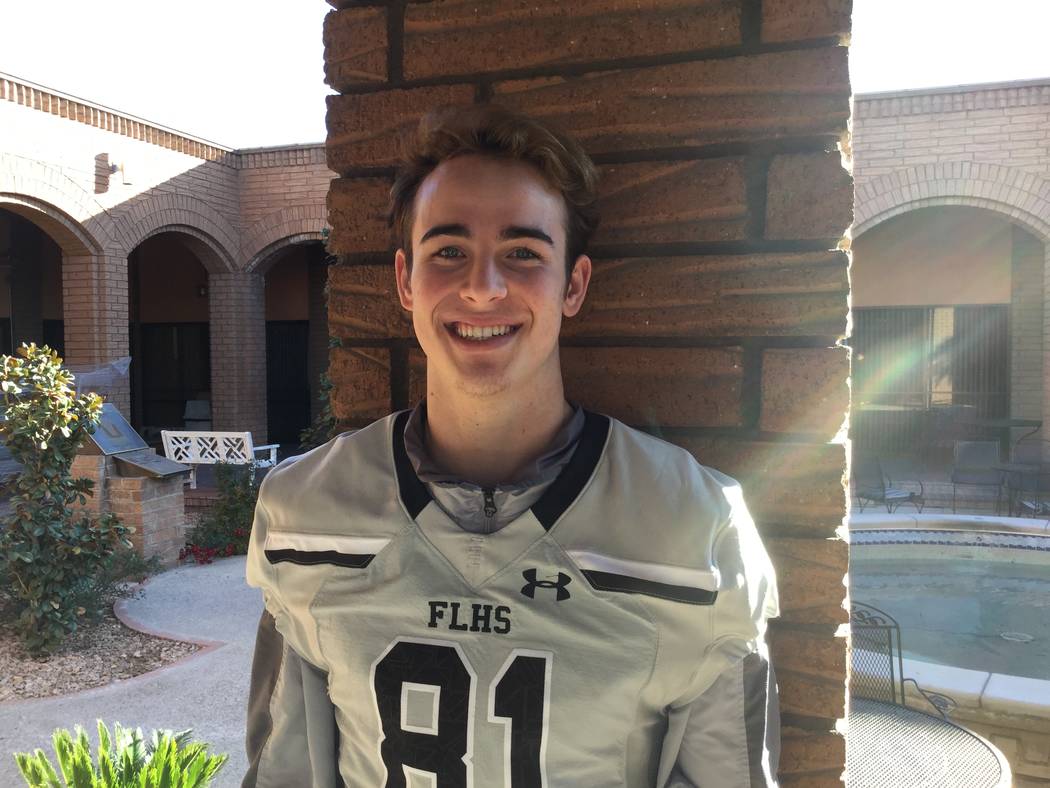 Faith Lutheran's Dalton Kincaid is a member of the Las Vegas Review-Journal's all-state football team.