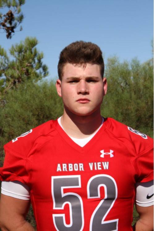 Arbor View's Zach Elefante is a member of the Las Vegas Review-Journal's all-state football team.