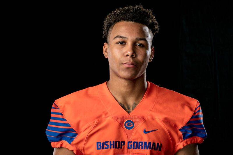 Bishop Gorman's Jalen Nailor is a member of the Las Vegas Review-Journal's all-state football team.