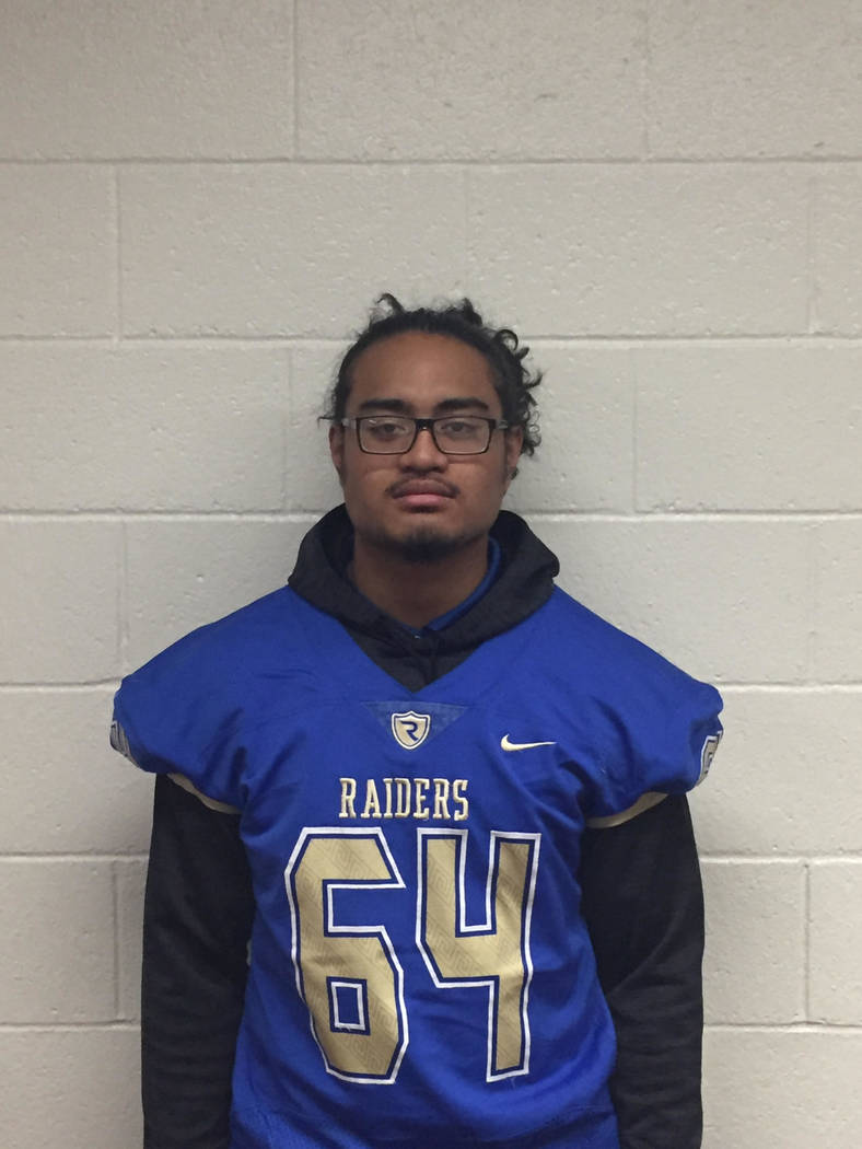 Reed's Vehekite Afu is a member of the Las Vegas Review-Journal's all-state football team.