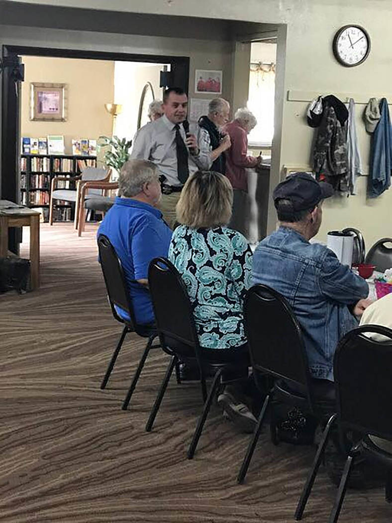 Special to Pahrump Valley Times
A look inside the Pahrump Senior Center as shown in a 2017 photo. The senior center has released its menu for the coming week.
