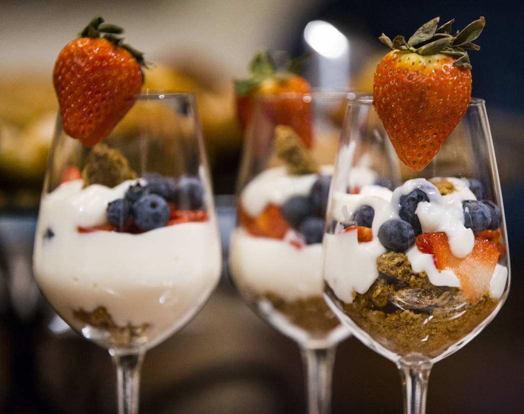 Breakfast parfait at The Inn at Death Valley in Death Valley National Park, Calif, on Wednesday, Jan. 24, 2018. The Inn, formerly the Furnace Creek Inn prior to renovations, is slated to reopen Fe ...