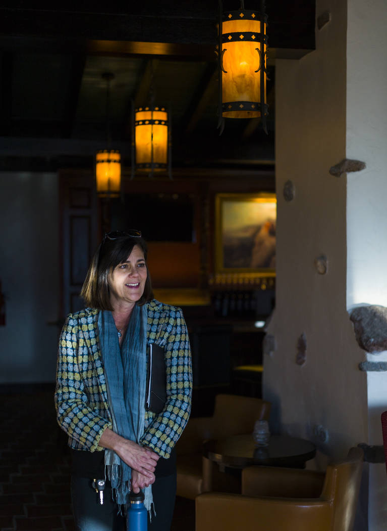 Dominie Lenz, general manager of the Oasis at Death Valley, takes in the views of The Inn at Death Valley in Death Valley National Park, Calif, on Tuesday, Jan. 23, 2018. The Inn, formerly the Fur ...