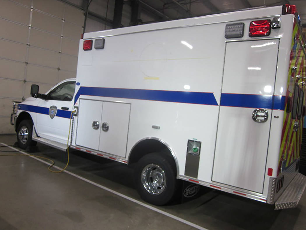 Special to the Pahrump Valley Times
The new ambulance for the Tonopah area is expected to be transported to Nye County on Feb. 10. Two other ambulances are also being fitted out for the county and ...
