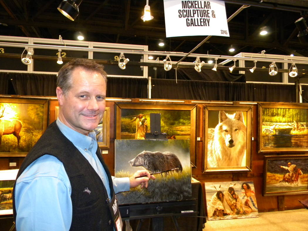 Dan Simmons/Special to the Pahrump Valley Times
A show real stopper, Joe Kronenberg has added wildlife art to his passion for native and western images.