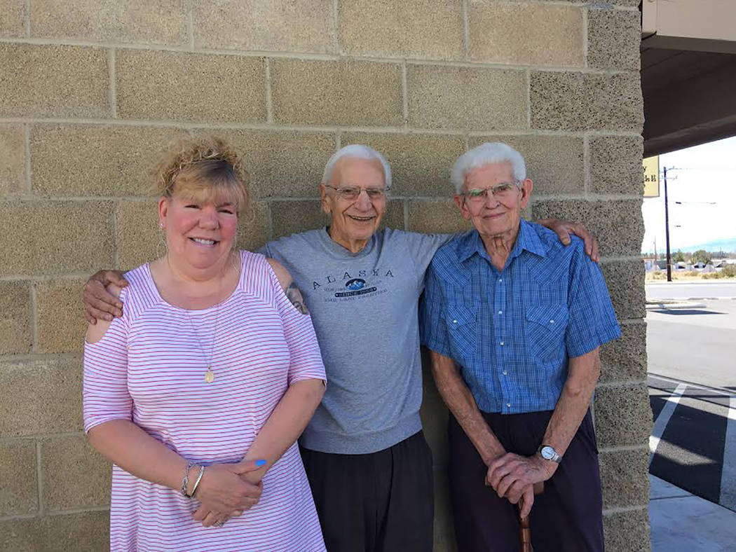 Robin Hebrock/Pahrump Valley Times
From left to right are GriefShare facilitators Roberta Purves and Pete Giordano as well as GriefShare official greeter Dan Schmidt. Despite suffering personal lo ...