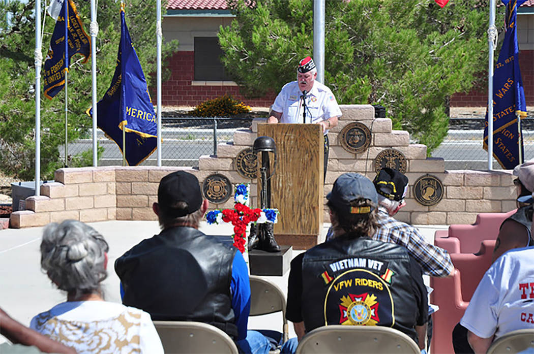 Horace Langford Jr / Pahrump Valley Times Memorial Day ceremonies are scheduled on Monday May 28, honoring those who have sacrificed their lives during wartime. The Pahrump Veterans Memorial loca ...