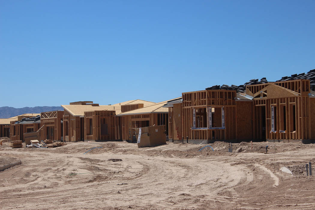 Jeffrey Meehan/Pahrump Valley Times William Lyon Homes' age-qualified Ovation community is pegged to have its first phase come online in June. The second phase of the project is set for August wit ...