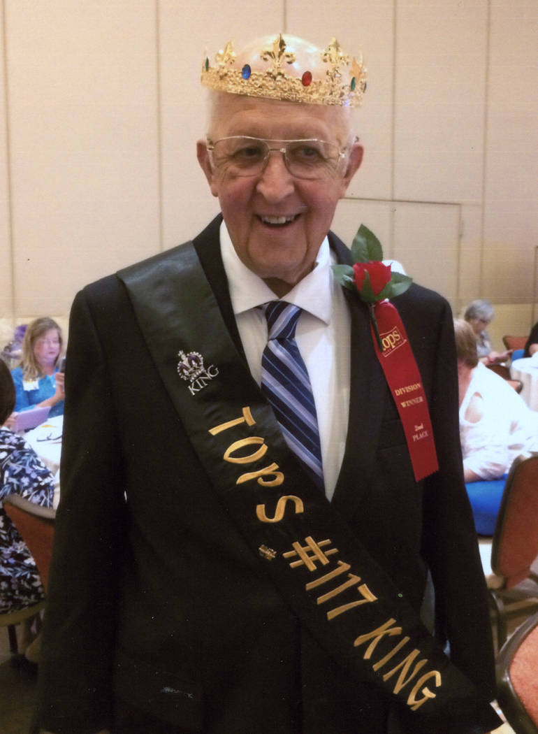 Special to the Pahrump Valley Times Joe Martin, 78, reached his goal weight by losing 42.2 pounds and being named King of Pahrump Chapter #117.
