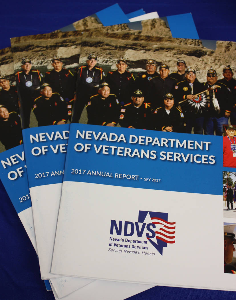 Robin Hebrock/Pahrump Valley Times The Nevada Department of Veterans Services provided a plethora of information to the valley's former service members during the first Pahrump Veterans Forum, suc ...