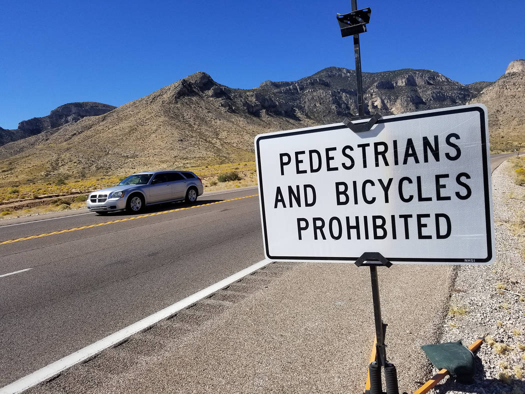 David Jacobs/Pahrump Valley Times The restrictions will remain place while a $58.6 million, six-mile-long improvement project.
